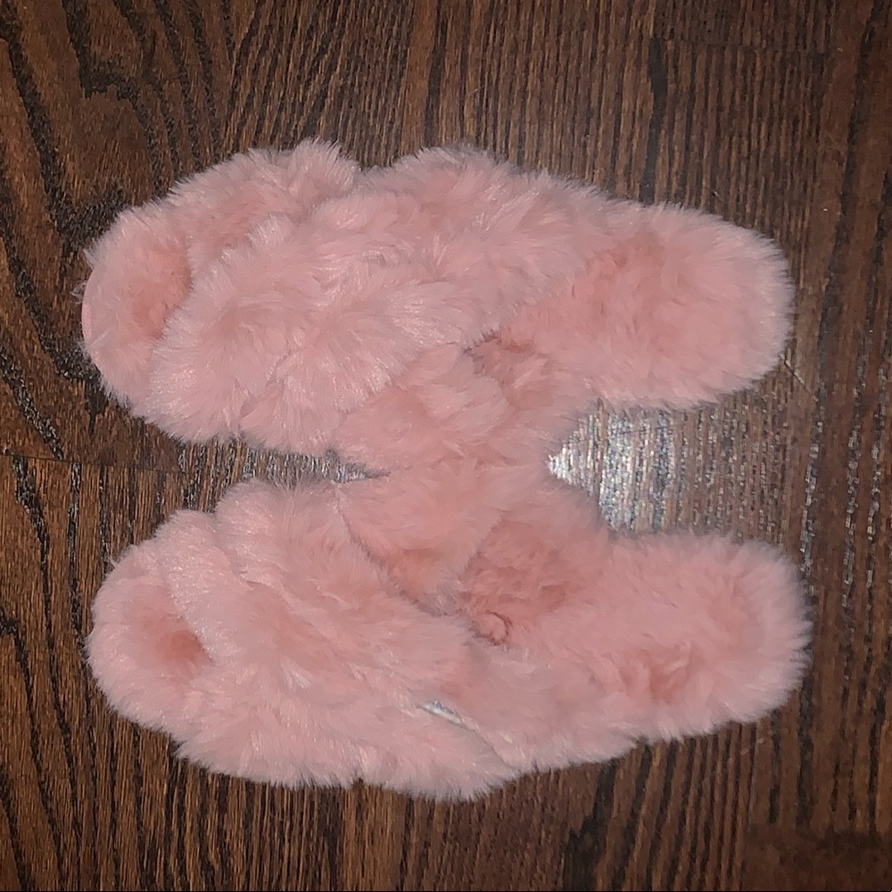 Fluffy Pink Sandals